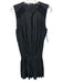 Ramy Brook Size L Black Polyester Sleeveless Keyhole Front Smocked Waist Dress Black / L