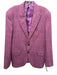 Ike Behar Like New Red Wool Blend Plaid 2 Button Men's Blazer Red / 42