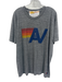 Aviator Nation Size XXL Gray & multi Cotton Blend Heathered Graphic Logo Top Gray & multi / XXL