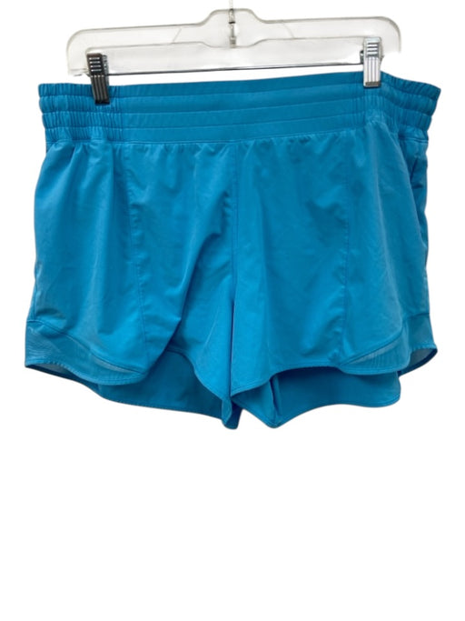 Lululemon Size 14 Blue Polyester Blend Elastic Waistband Mesh Detail Shorts Blue / 14