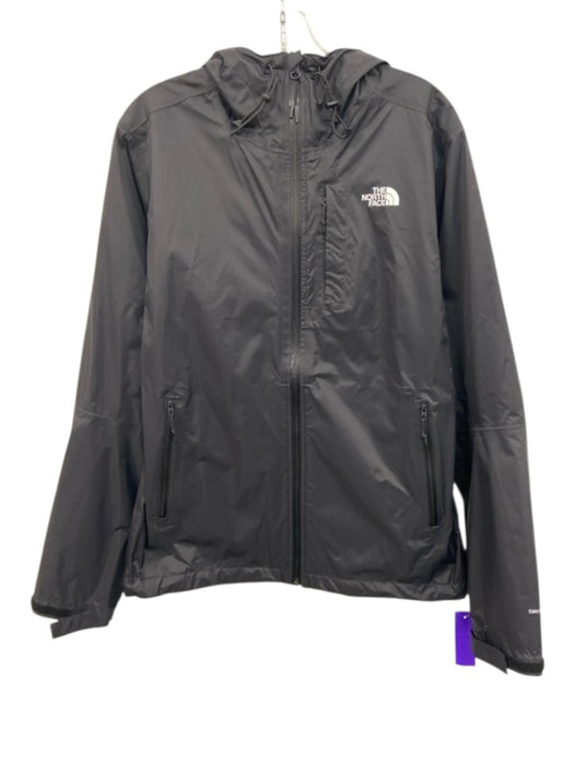 The North Face Size S Black Synthetic Solid Windbreaker Zip Up Men's Jacket Black / S