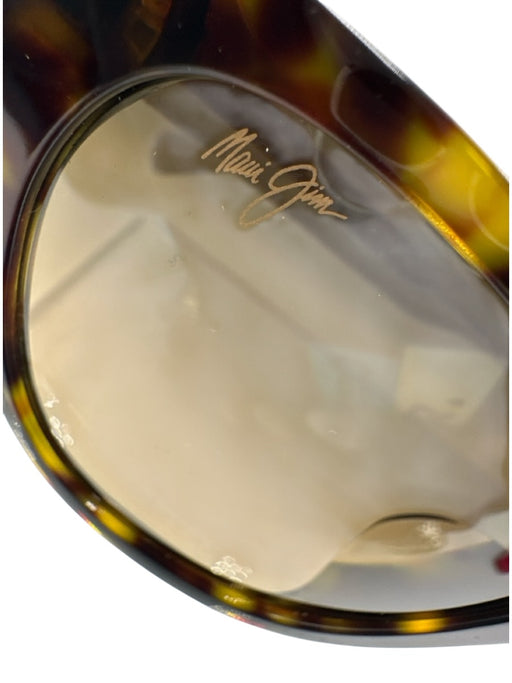 Maui Jim Brown Acetate Tortoiseshell Cat Eye Tinted Lens Polarized Sunglasses Brown