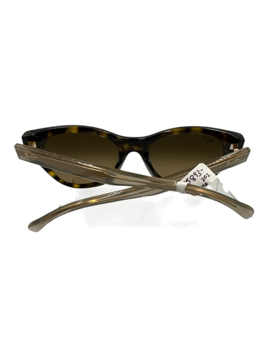 Maui Jim Brown Acetate Tortoiseshell Cat Eye Tinted Lens Polarized Sunglasses Brown