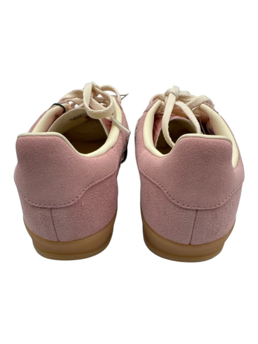 Adidas Shoe Size 6.5 Pink & Cream Leather Upper Suede Ribbon Detail Sneakers Pink & Cream / 6.5