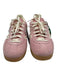 Adidas Shoe Size 6.5 Pink & Cream Leather Upper Suede Ribbon Detail Sneakers Pink & Cream / 6.5