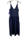 Rails Size L Navy Blue Modal Blend Fabric Block Sleeveless V Neck Dress Navy Blue / L