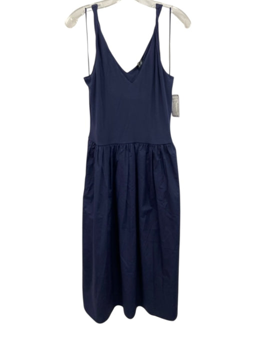 Rails Size L Navy Blue Modal Blend Fabric Block Sleeveless V Neck Dress Navy Blue / L