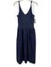 Rails Size L Navy Blue Modal Blend Fabric Block Sleeveless V Neck Dress Navy Blue / L