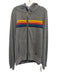 Aviator Nation Size XL Gray & Rainbow Polyester & Cotton Zip Front hood Sweater Gray & Rainbow / XL