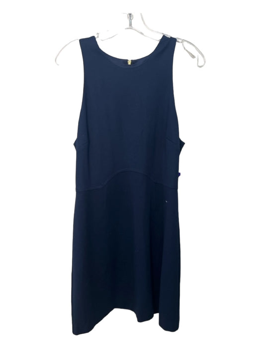 Trina Turk Size Est M Navy Blue Rayon & Nylon Blend Sleeveless A Line Mini Dress Navy Blue / Est M