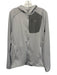 Arcytex Size M Gray Synthetic Solid Athletic Zip Up Men's Jacket Gray / M