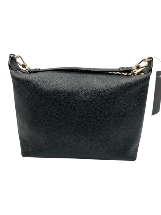 Furla Black Leather Gold Tone Hardware Slouchy Bag Black / Small