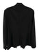 Veronica Beard Size 12 Black Nylon & Elastane Button Pointed Collar Jacket Black / 12