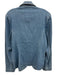 L'agence Size L Medium Wash Cotton & Polyester Denim Gold detail Jacket Medium Wash / L