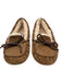 Ugg Shoe Size 10 Brown Sherpa Moccasin Leather Bow Suede Shoes Brown / 10