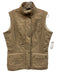Barbour Size 12 Beige Polyester & Polyamide Quilted Button & Zip Front Vest Beige / 12