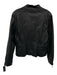 Blank NYC Size L Black Polyurethane Leather Button & Zip Front Jacket Black / L