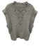 Veronica Beard Size L Grey Wool & Viscose Knit Vest Ribbed Trim Top Grey / L