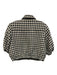 L'agence Size 12 Black & White Polyester Tweed Abstract Pattern Button Up Jacket Black & White / 12