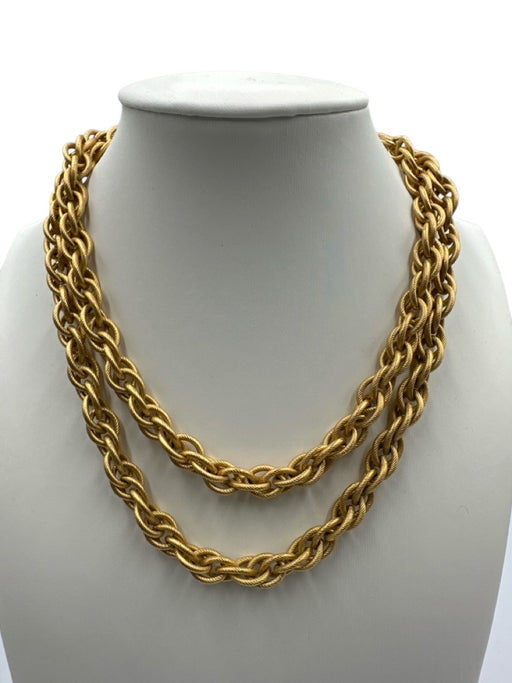 Napier Brushed gold Metal Chain Long Necklace Brushed gold