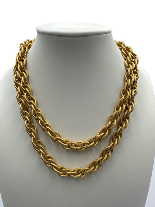 Napier Brushed gold Metal Chain Long Necklace Brushed gold