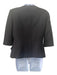 Pierre Balmain Size 42 Black Cotton Blend Textured Silver Buttons Jacket Black / 42