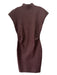 Bliss Size L Brown Rayon Blend Mock Neck Bodycon Dress Brown / L