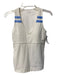 Tory Sport Size S/P White & Blue Polyester Blend Sleeveless V Neck Athletic Top White & Blue / S/P