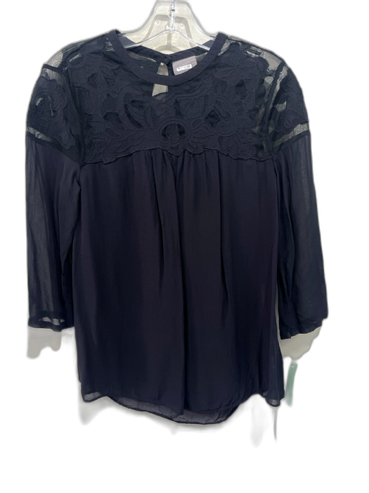 Anthropologie Size XS White, Green & Multi Cotton Long Balloon Sleeve Top White, Green & Multi / XS