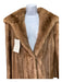 Koslows Size 42 Honey Brown Mink Paneled Hook Closure Wide Collar Coat Honey Brown / 42