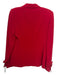Escada Size 36 Red Rayon Blend Blazer Rose Applique Single Button Jacket Red / 36
