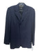 Ralph Lauren Collection Size 6 Navy Wool Blazer Long Button Front Pant Set Navy / 6