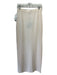 St John Evening Size 4 Cream White Wool Blend Elastic Waist Side Slit Maxi Skirt Cream White / 4
