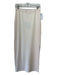 St John Evening Size 4 Cream White Wool Blend Elastic Waist Side Slit Maxi Skirt Cream White / 4