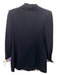 St John Collection Size 6 Black & Purple Wool Blend Knit Striped Detail Jacket Black & Purple / 6