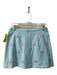 Lilypod Size 8 Blue White Pink Cotton Striped Embroidered Whales Back Zip Skirt Blue White Pink / 8