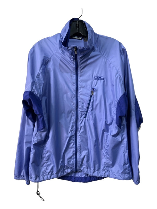 Patagonia Size M Purple Polyester Front Zip Lightweight Zipper Pocket Jacket Purple / M