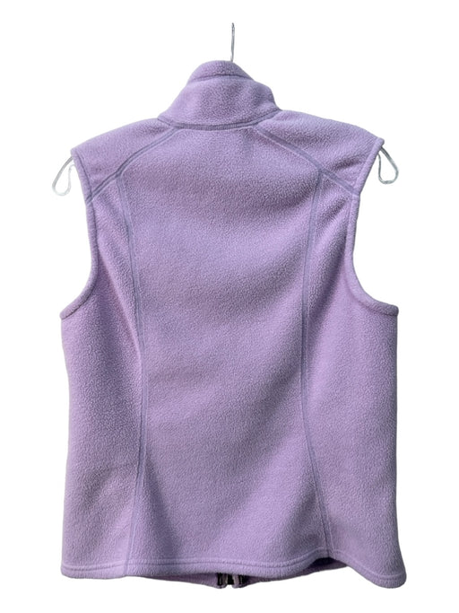 Patagonia Size M Purple Polyester High Neck Front Zip Zipper Pockets Fleece Vest Purple / M