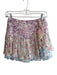 Love Shack Fancy Size 0 Purple & Ivory Silk & Viscose High Waist Side Zip Skirt Purple & Ivory / 0