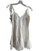 Love Shack Fancy Size M White Cotton V Neck tie strap Back Shirring Dress White / M