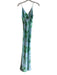 Ramy Brook Size 00 Blue & Green No Fabric Tag V Neck Back Zip Dress Blue & Green / 00