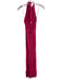 Milly Size S Magenta Viscose Knit Halter Tie Sleeveless Open Back Dress Magenta / S
