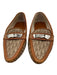 Christian Dior Shoe Size 36.5 Tan, Beige, Brown Leather & Textile Loafers Tan, Beige, Brown / 36.5