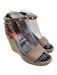 Valentino Garavani Shoe Size 36 Taupe Leather Upper Espadrille Rock Studs Wedges Taupe / 36
