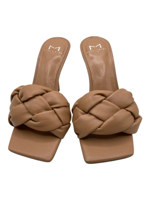 Marc Fisher Shoe Size 6 Tan Leather Upper Square Toe Braided Pumps Tan / 6