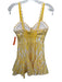 Charo Ruiz Ibiza Size M White & yellow Cotton Smocked Ruffle Hem eyelet Dress White & yellow / M
