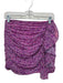 Intermix Size 0 Pink, Purple, White Silk Rouched Polka Dot Abstract Skirt Pink, Purple, White / 0