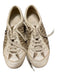 Dior Shoe Size 36 Cream & Tan Leather & Canvas Lace Up Low Top Monogram Sneakers Cream & Tan / 36