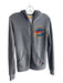 Aviator Nation Size XS Gray Cotton Blend Hoodie Zip Front Logo Pockets Jacket Gray / XS