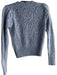 ASTR The Label Size XS Blue Gray Acrylic Blend Round Neck Long Sleeve Sweater Blue Gray / XS